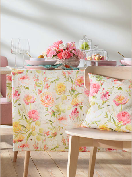 Linge de table motif floral tendance