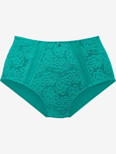 Slip taille haute féminin avec joli accessoire brillant