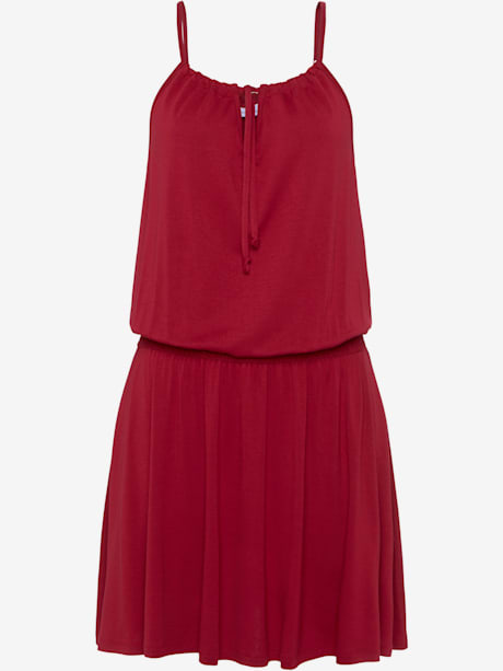 Robe en jersey bretelles spaghetti réglables