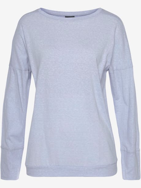 T-shirt manches longues encolure en u