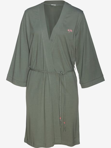 Kimono avec tresses comme ceinture à nouer