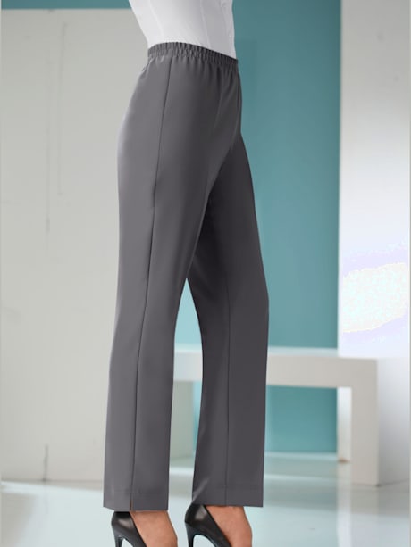 Pantalon féminin léger ceinture élastique cotés