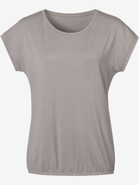 T-shirt vivance, imprimé pailleté couleur argent