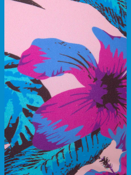 Haut de maillot de bain bandeau imprimé floral