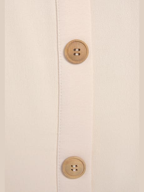 Haut court boutons décoratifs imitation bois
