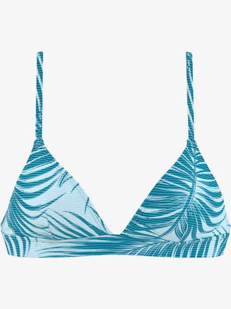 Haut de bikini triangle imprimé palmiers tendance