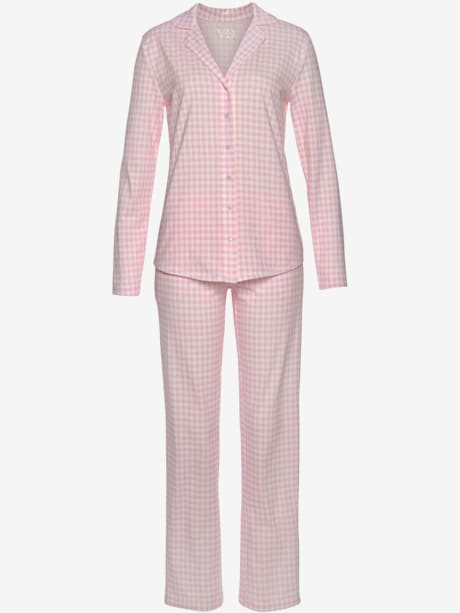 Pyjama classique avec imprimé discret sur toute la surface