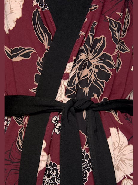Kimono avec motif floral botanique