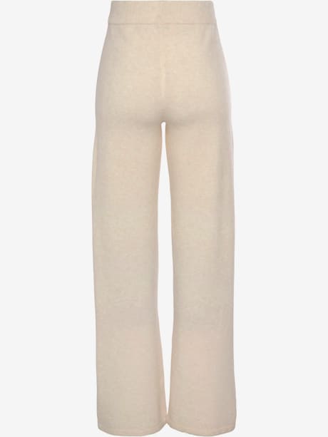 Pantalon en tricot avec jambes larges