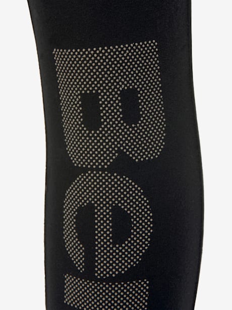 Legging à ceinture élastique rayée
