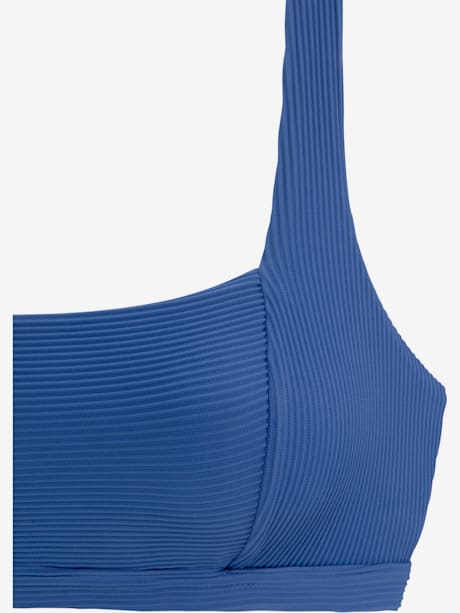 Haut de bikini bustier tissu structuré tendance