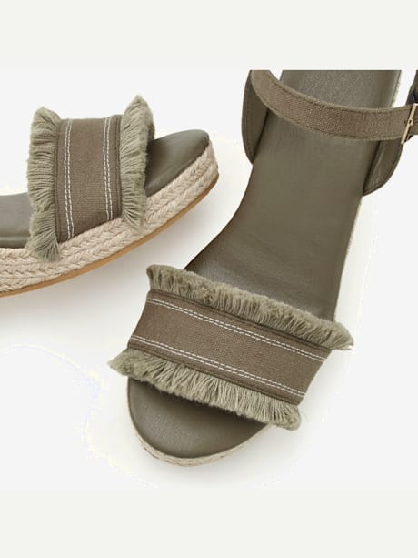 Sandales compensées talon compensé confortable pour un confort optimal