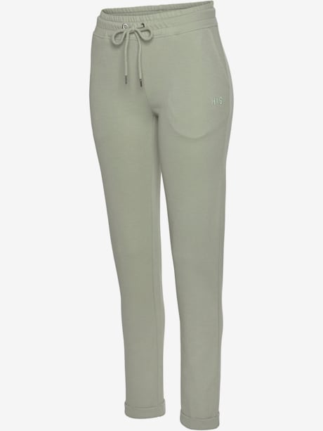 Pantalon basique avec petit logo brodé