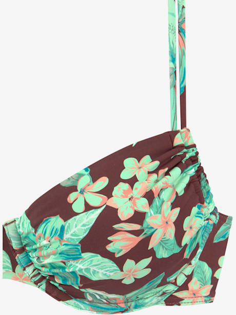 Maillot de bain à armatures motif floral – chaque pièce est unique