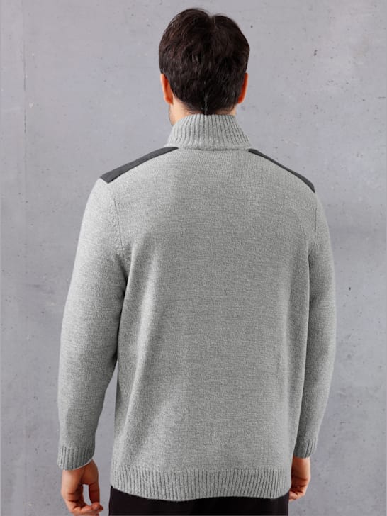 Pull avec fermeture pour homme gris Bolf YY07 GRIS