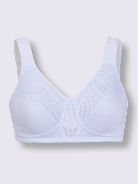 Soutien-gorge De Sport Pour Moi 97001 Blanc Sans Armatures - Coupe Complète - Neuf Avec étiquettes