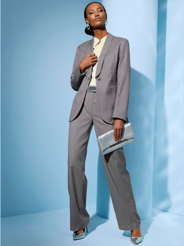 Blazer 11% laine, couleur gris, taille 38, marque Creation L - Witt