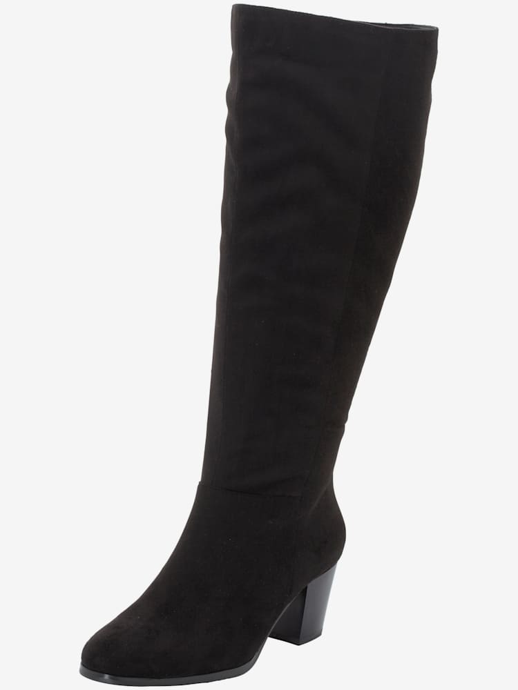 Bottes pour jambe large, XL, noir uni, taille 37, Sheego - helline