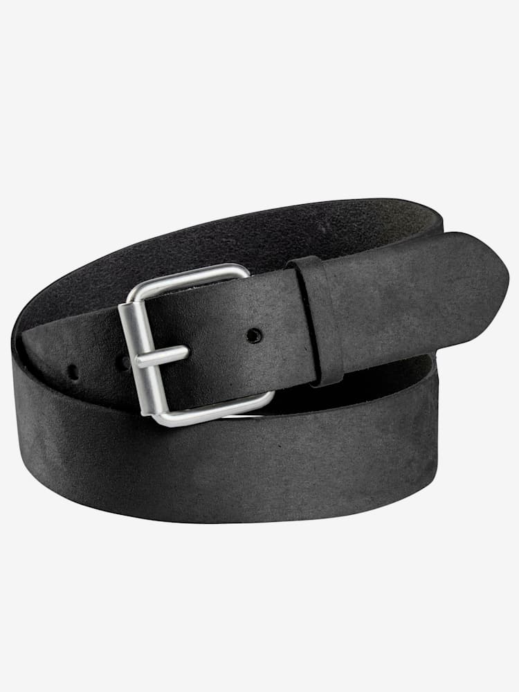 Ceinture en cuir, couleur : noir uni, taille 105, marque Sheego, 100% cuir - helline