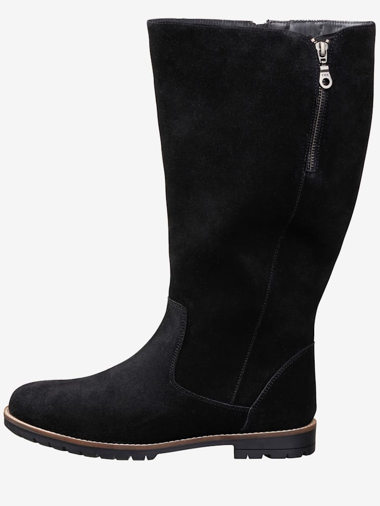 Bottes pour jambe large largeur g*, XL, noir uni, taille 42, Sheego - helline