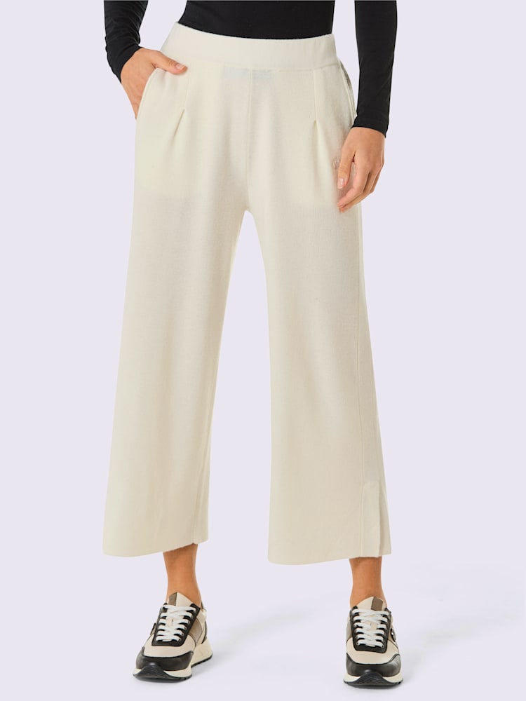 Pantalon large, couleur couleur ivoire, taille 38, marque CREATION L PREMIUM - helline