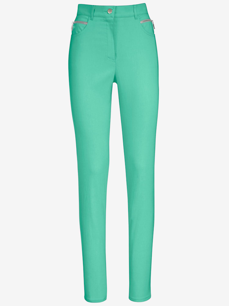 Pantalon confortable avec poches zippées, couleur bleu, taille 46, marque Stehmann Comfort line - Witt