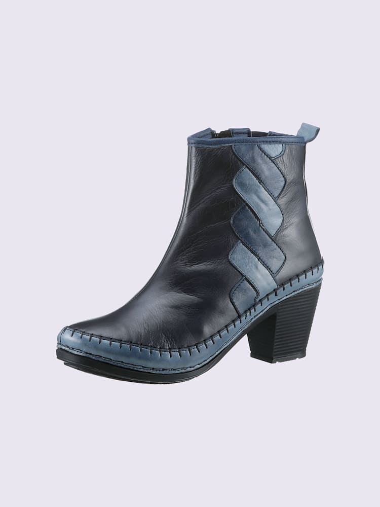 Bottines largeur g*, couleur bleu, taille 42, marque Gemini - helline