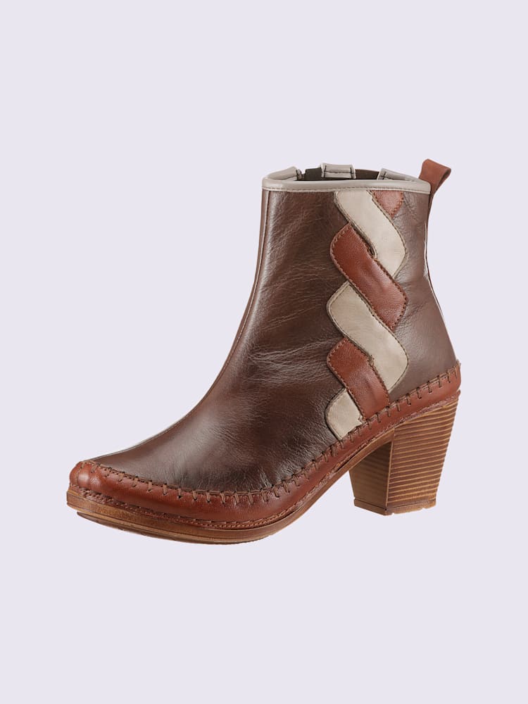 Bottines largeur g*, couleur marron, taille 42, marque Gemini - helline