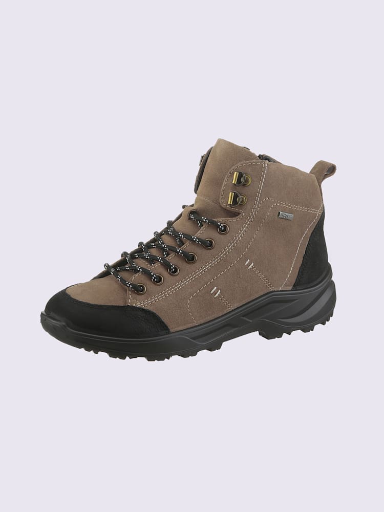 Bottines largeur h*, marron clair uni, taille 37, Jomos - helline