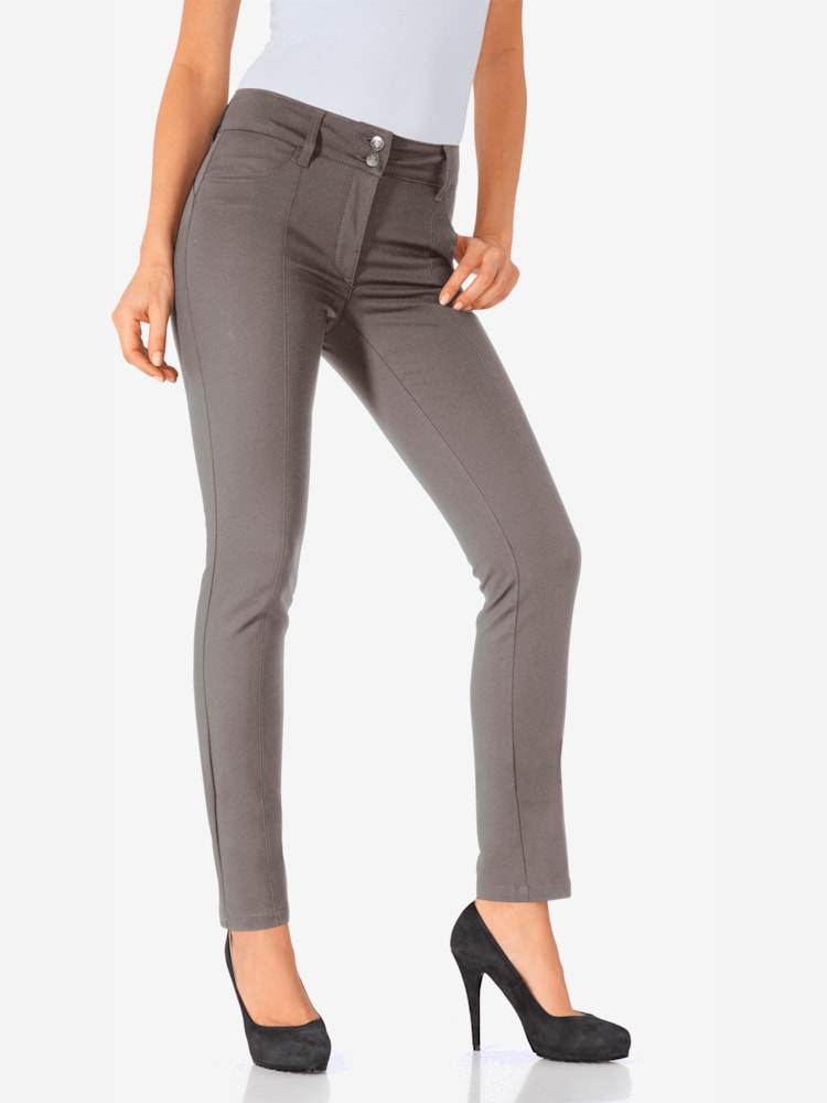 Pantalon skinny coupe skinny, couleur marron, taille 36, marque Rick Cardona - helline