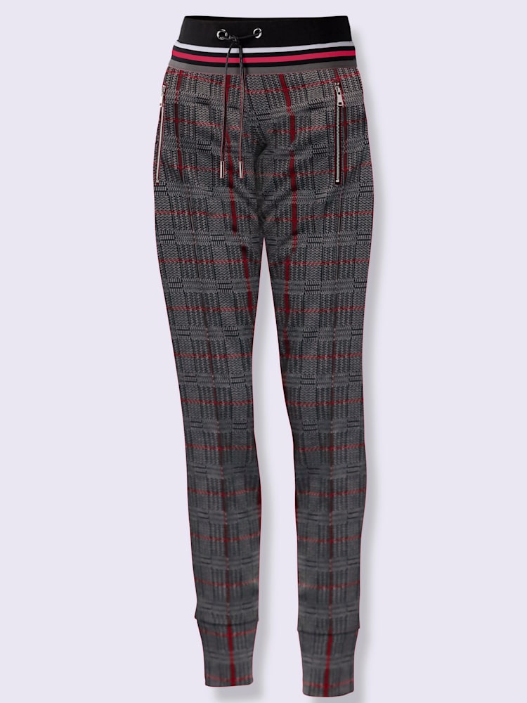 Pantalon en jersey aussi confortable qu'un pantalon de jogging, couleur gris, taille 42 - helline