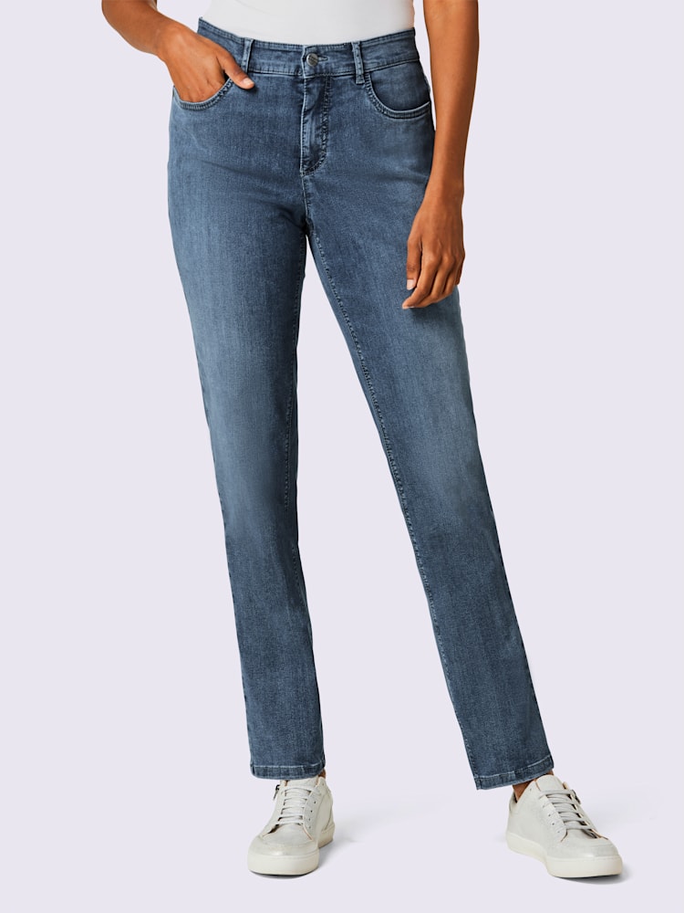 Jean 5 poches très extensible, couleur bleu, taille 38, marque Ascari - helline
