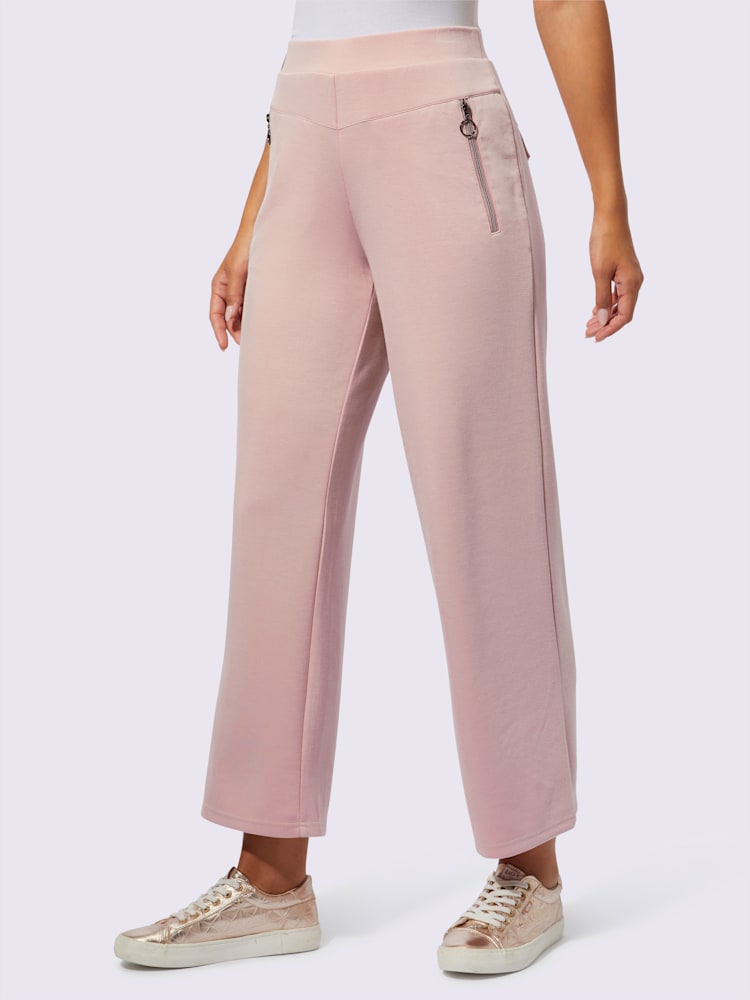 Pantalon large 50% modal, couleur couleur ivoire, taille 44, marque Creation L - Witt