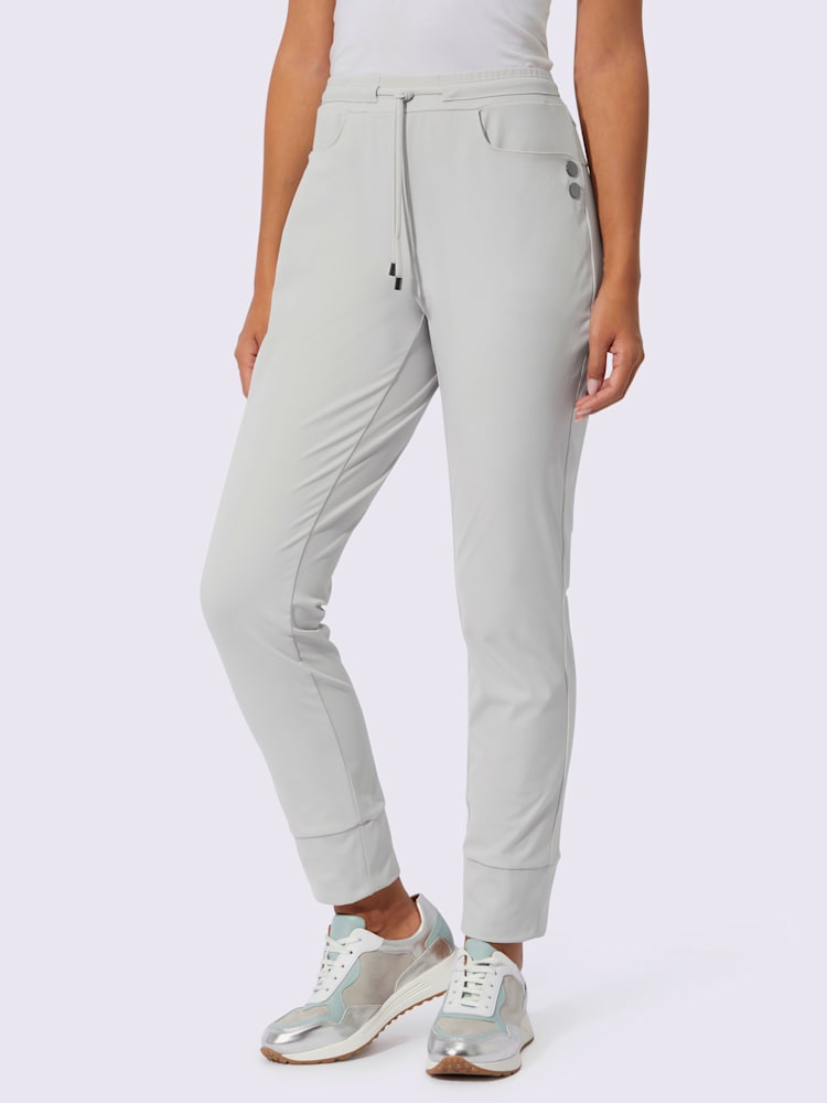 Pantalon jogpant qualité jersey extensible, souple et confortable, couleur gris, taille 54, marque Creation L - helline