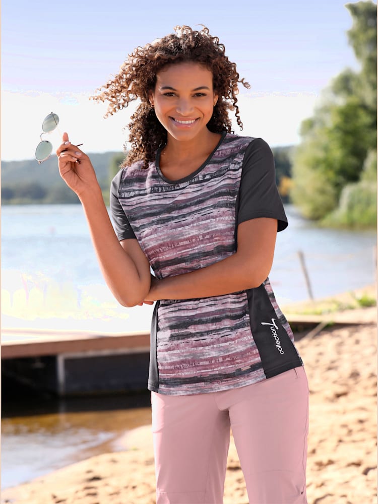 T-shirt technique qualité légère, couleur noir, taille 52, marque Collection L - helline