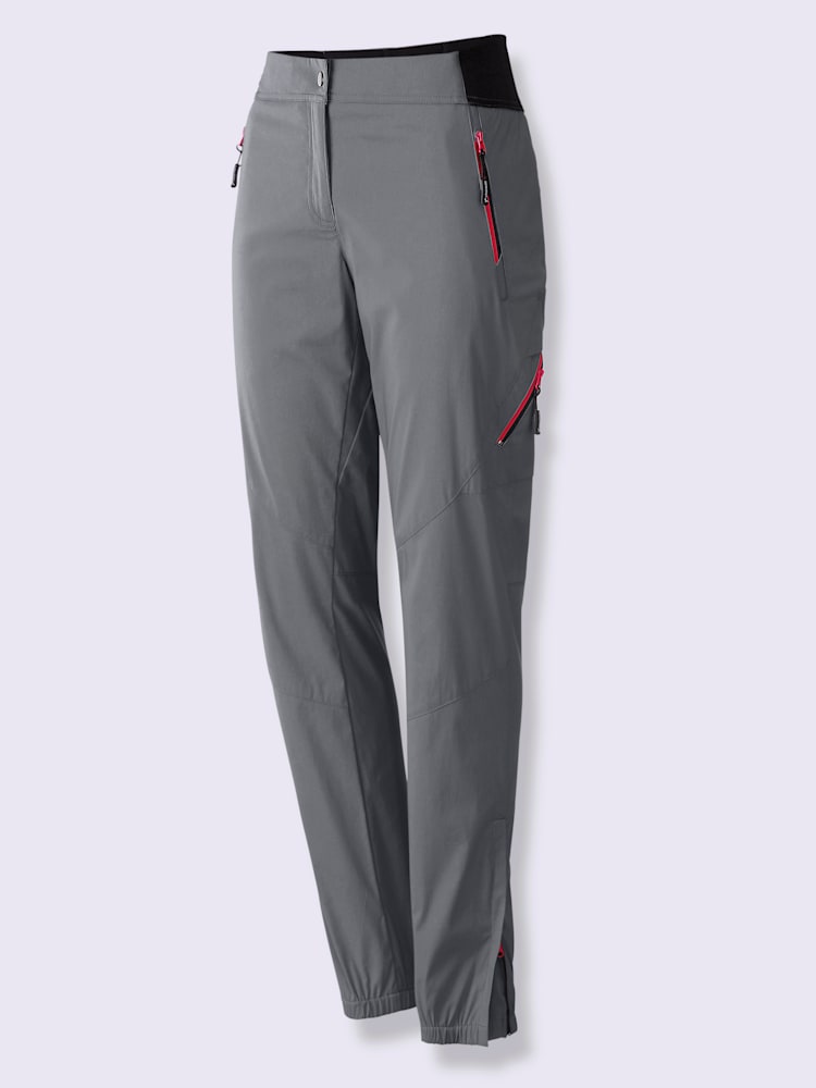 Pantalon technique 55% coton, couleur gris, taille 44, marque Collection L - helline