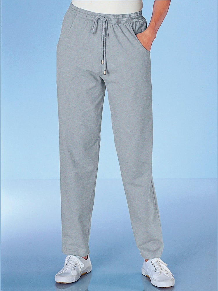 Pantalon de loisirs qualité extensible, couleur gris, taille 58 - helline