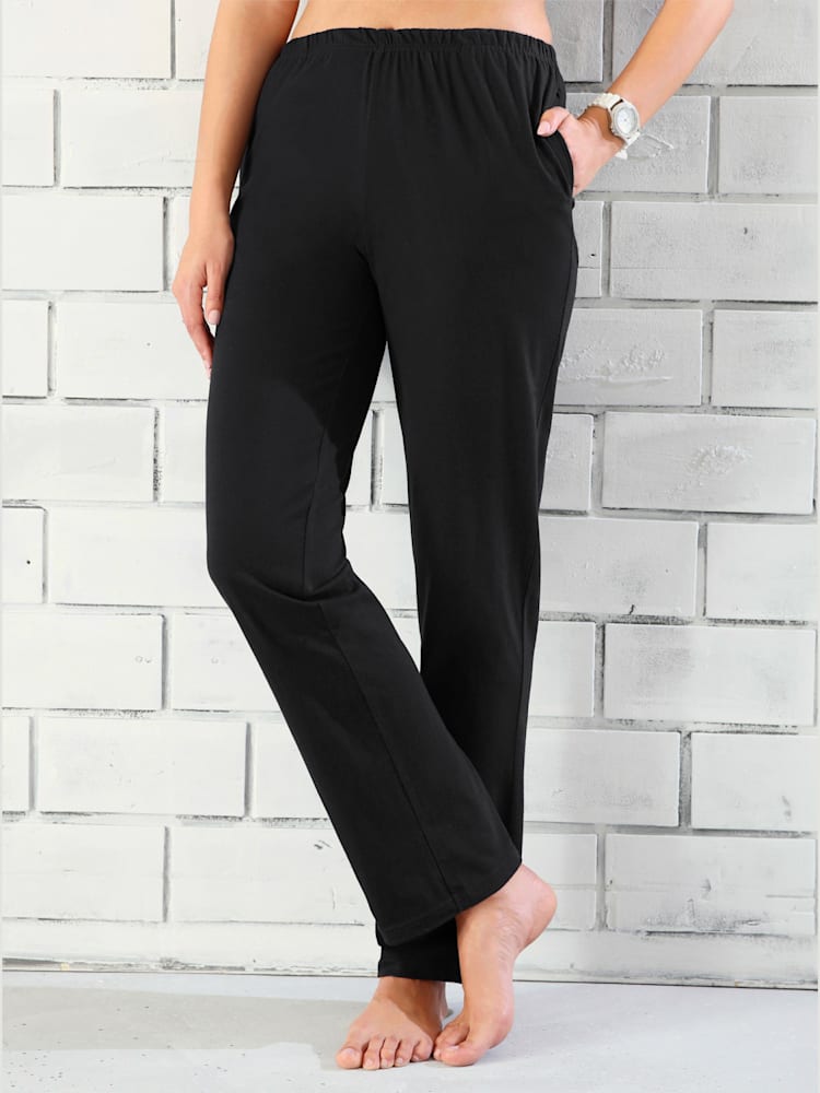 Pantalon de loisirs agréables à porter, couleur noir, taille 44 - Witt