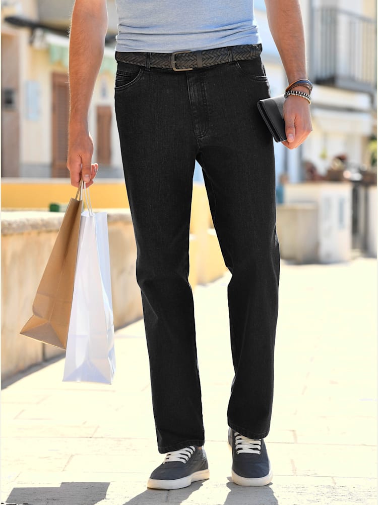 Jean marque brühl 5 poches coupe coupe swing-pocket, couleur noir, taille 42, marque Brühl - Witt
