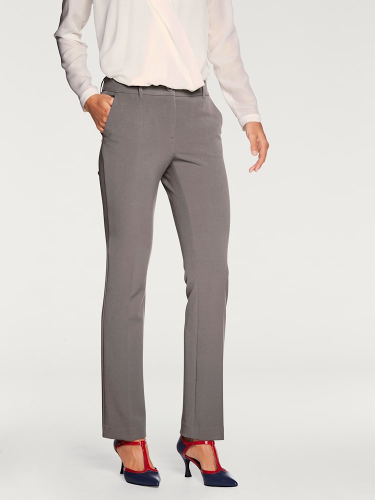 Pantalon coupe droite, couleur marron, taille 46, marque Rick Cardona - helline