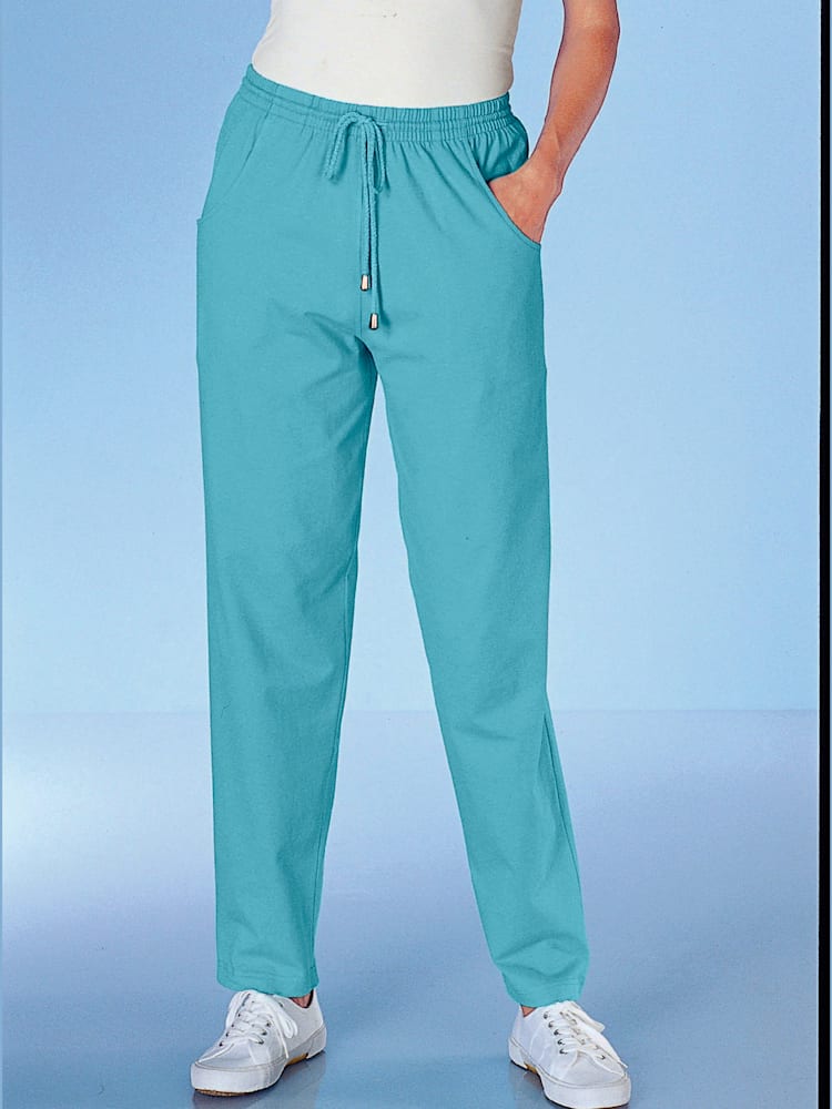 Pantalon de loisirs qualité extensible, couleur bleu, taille 58 - helline