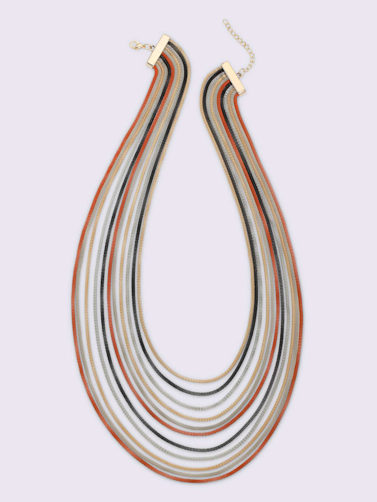 Collier accessoire facile à assortir, couleur argent, taille 0 - helline