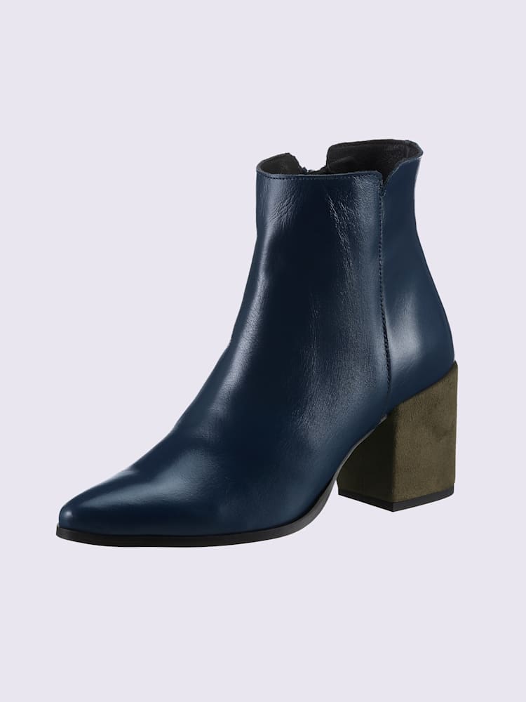 Bottines de fabrication portugaise, couleur bleu, taille 40 - helline