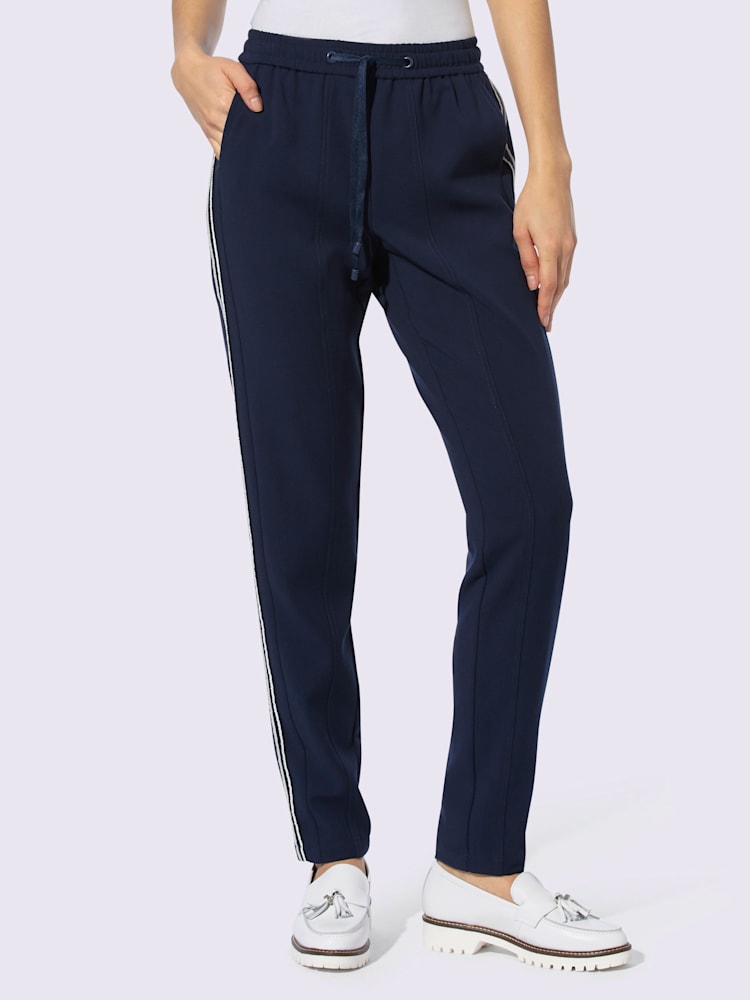 Pantalon jogpant qualité tissée, couleur bleu, taille 48, marque Rick Cardona - helline