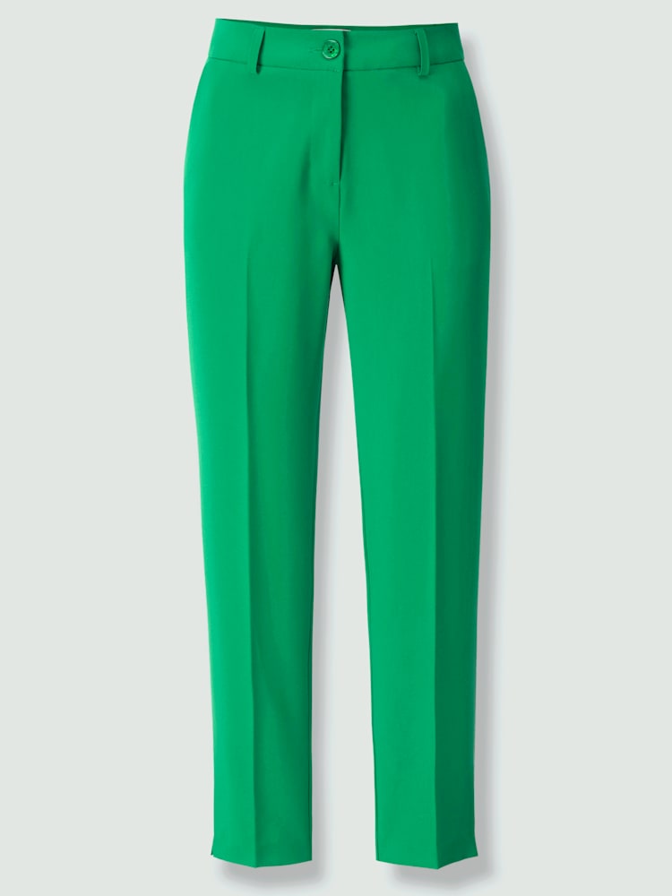 Pantalon 7/8 coupe 7/8, couleur vert, taille 40, marque Ashley Brooke - helline