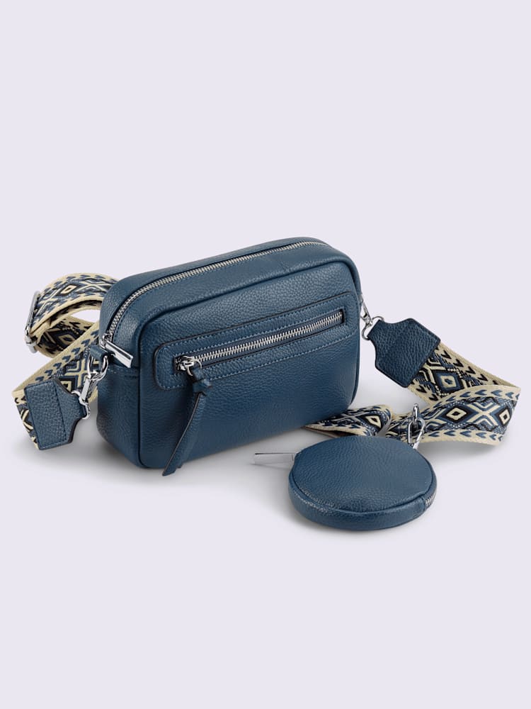 Sac imitation cuir souple, couleur bleu, taille 0 - Witt
