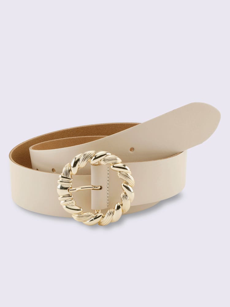 Ceinture boucle décorative, couleur marron, taille 85 - helline