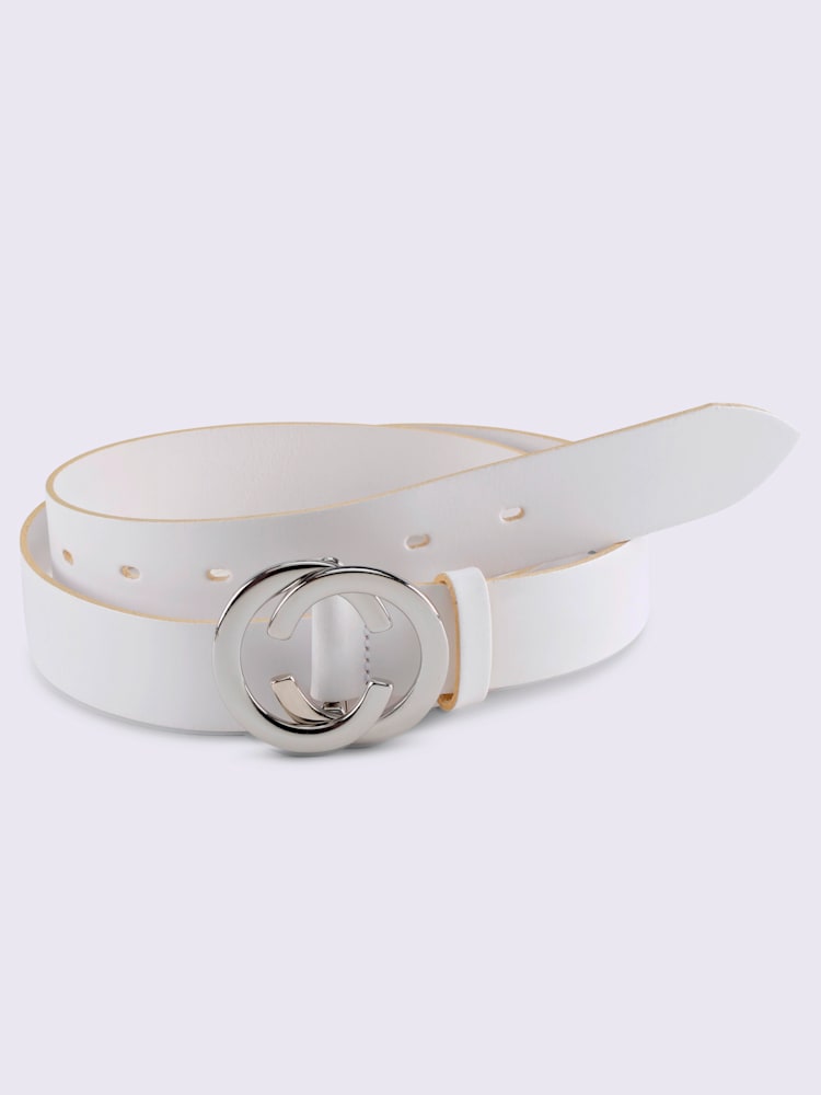 Ceinture de fabrication allemande, couleur blanc, taille 85 - helline