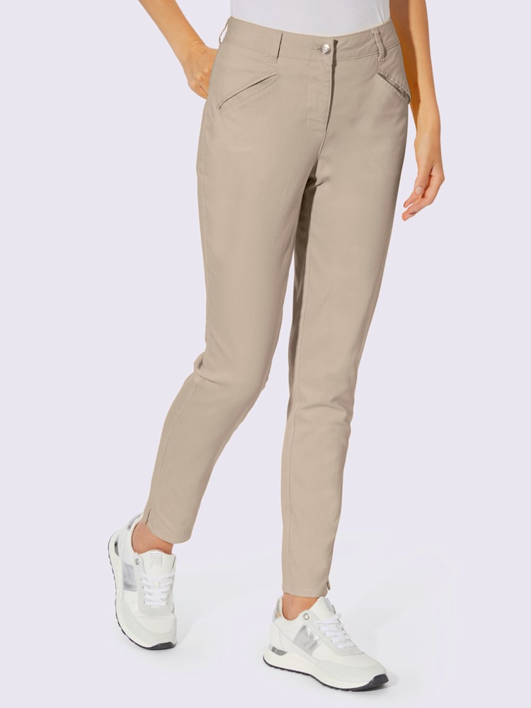 Pantalon skinny qualité extensible, couleur marron, taille 46 - Witt