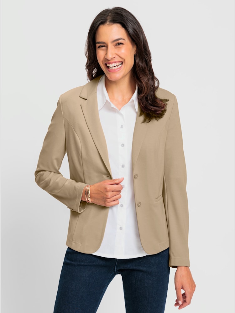 Blazer en jersey avec viscose (ecovero), couleur marron, taille 56 - Witt